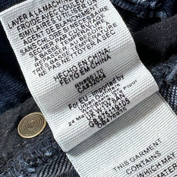 Free People Two Button High Rise Flare Jeans Sz 31 - Picture 9 of 10